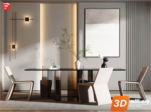 Dining Table Set Skp Files